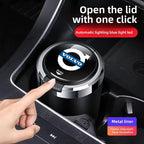 Car Ashtray Cigarette Butt Holder Container Accessories for Volvo XC40 XC60 XC90 S40 60 Portable One-Button Opening Car Ash Tray