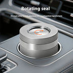 2025 new stainless steel car ashtray seal rotating car anti-ash flying cylinder large metal creative car