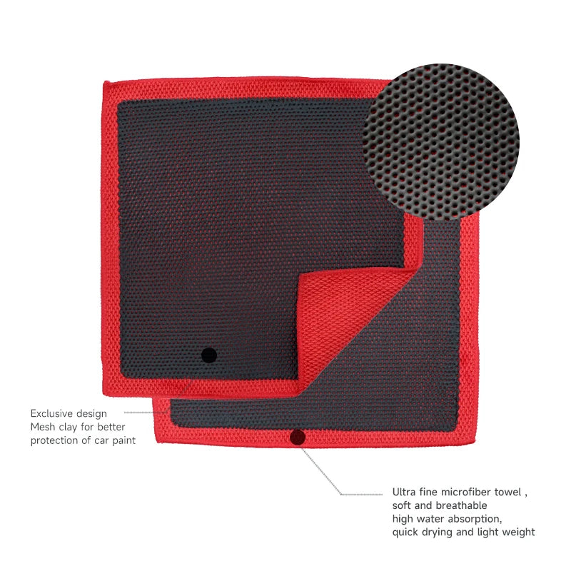 DETAILING Car Cleaning Towel Clay Cloth Hard / Medium / Fine Magic Clay Rag To Deeply Remove Stains Beauty Towel Cleaning Tool