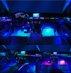 14/18 in 1 Led Acrylic Car Ambient Light RGB 64 213 Color Symphony Acrylic APP Streamer Atmosphere Lamp Kit One Zone Dual Zone