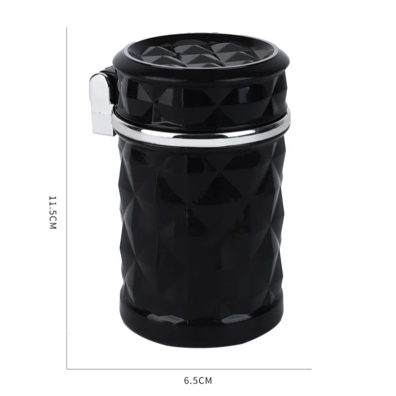 Car Cigarette Ashtray Cup With Lid With LED Light Portable Detachable Vehicle Ashtray Holder Cigarette Ashtray Auto Accessories