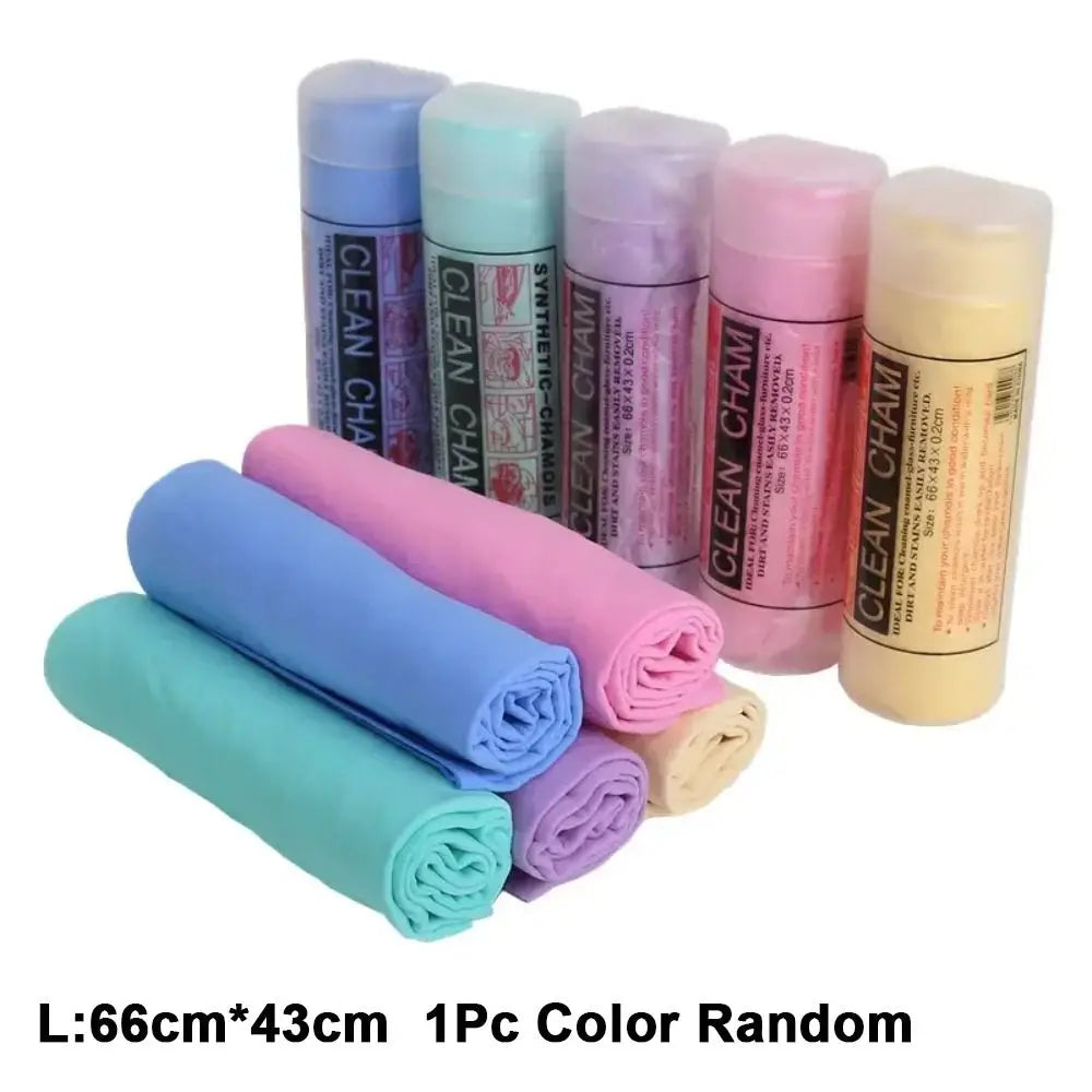 Car Chamois Towel Super Absorbent PVA Towel Pet Drying Bath Towel Multifunction Cleaning Drying Towel Window Cleaning Supplies