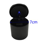 1PC Car Ashtray With LED Lamp Multi-Functional Ashtray Storage Jar For BMW Black Auto Interior Accessories