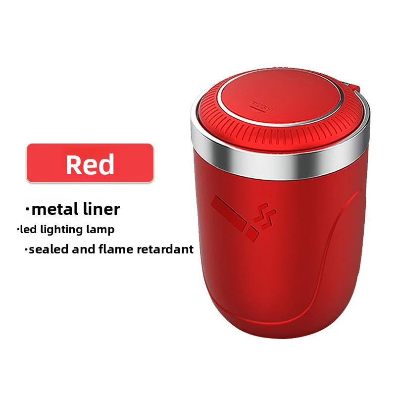 Universal Car LED Ashtray Garbage Coin Storage Cup Container Cigar Ashtray Holder Auto Interior Accessories Auto LED Ashtray Kit