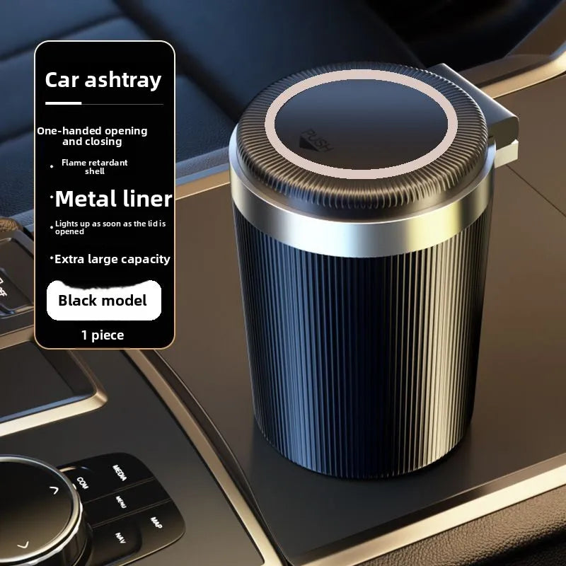 Universal Car LED Ashtray Garbage Coin Storage Cup Container Cigar Ashtray Holder Auto Interior Accessories Auto LED Ashtray Kit