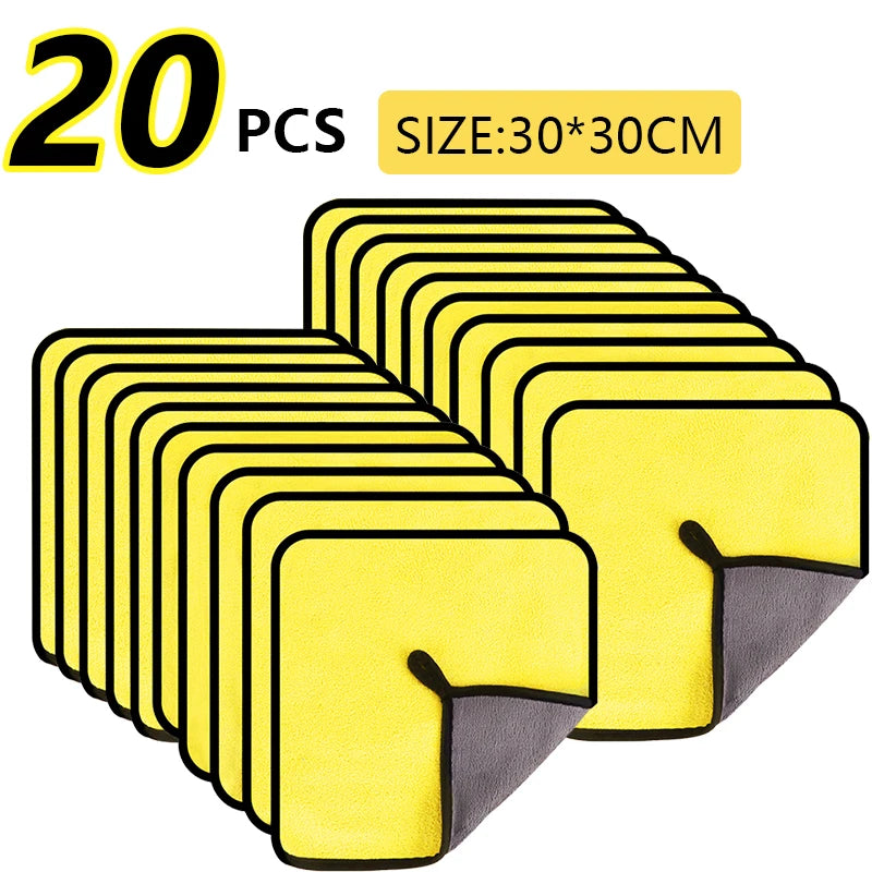 Car Towel Car Cleaning Drying Cloth Home Microfiber Car Wash Towel Thickened towel Automobile Motorcycle 60x30cm