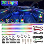 20 in1 New 2026 Smart Car Interior LED Ambient Lighting Welcome Mode Hidden Design Premium In Car Atmosphere Enhancement 64color