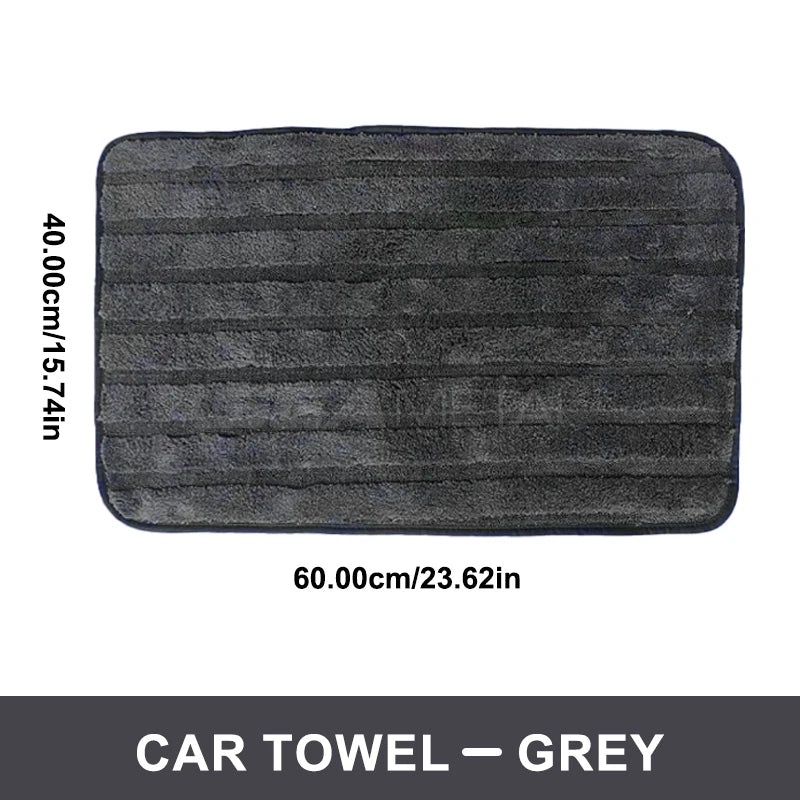 SEAMETAL 600GSM Car Wash Towel Thickened Coral Fleece Washing Towel High Water Absorbent Drying Cloth Ultra-Soft Cleaning Towels