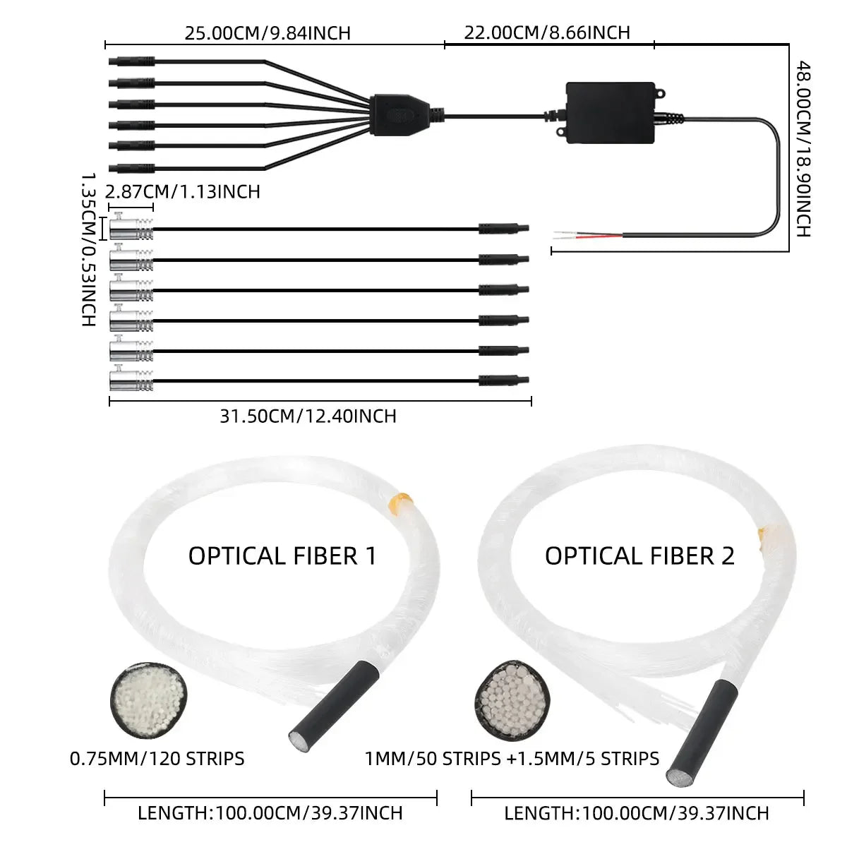 Car Roof Star Light RGB Interior ambient light APP Remote Control Fiber Optic Star Ceiling Light Starry Sky ceiling for Car Home