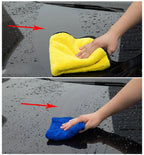 3PCs Microfiber Car Cleaning Towels Car Wash Drying Cloth Hemming Microfiber Towel Care Wash Cloth Car Detailing Accessories