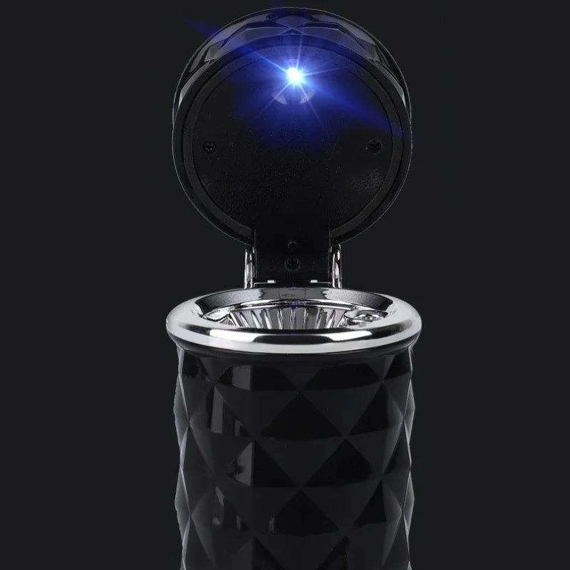 Car Cigarette Ashtray Cup With Lid With LED Light Portable Detachable Vehicle Ashtray Holder Cigarette Ashtray Auto Accessories