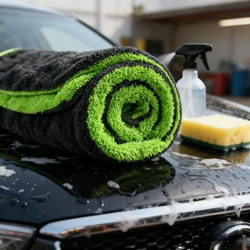 1400GSM Heavy Duty Car Drying Towel 60x40cm Oversized Double-Side Cleaning Cloth Super Absorbent Ultra-Soft Scratch-Free Towel