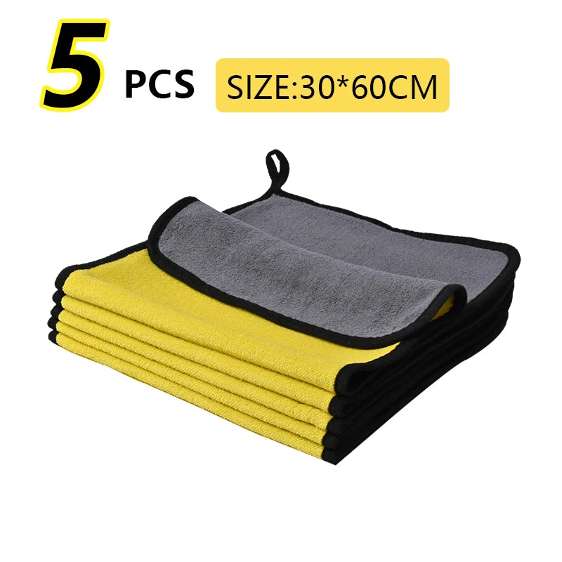 Car Towel Car Cleaning Drying Cloth Home Microfiber Car Wash Towel Thickened towel Automobile Motorcycle 60x30cm