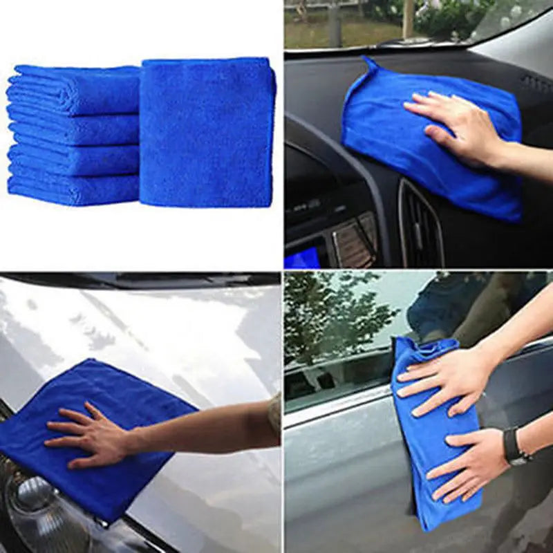 10 X LARGE MICROFIBRE CLEANING AUTO CAR DETAILING SOFT CLOTHS WASH TOWELS DUSTER