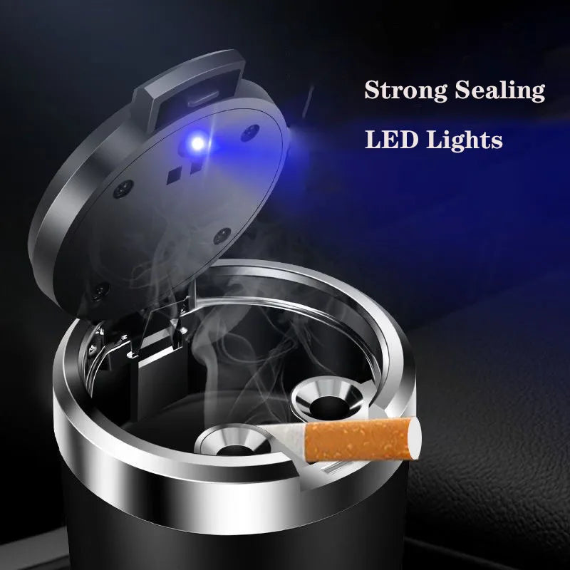 Car cigarette ashtray with cover with LED night light for KIA Sportage Forte Rio Ceed Picanto K5 K9 Sorento Carnival Stinger Nir