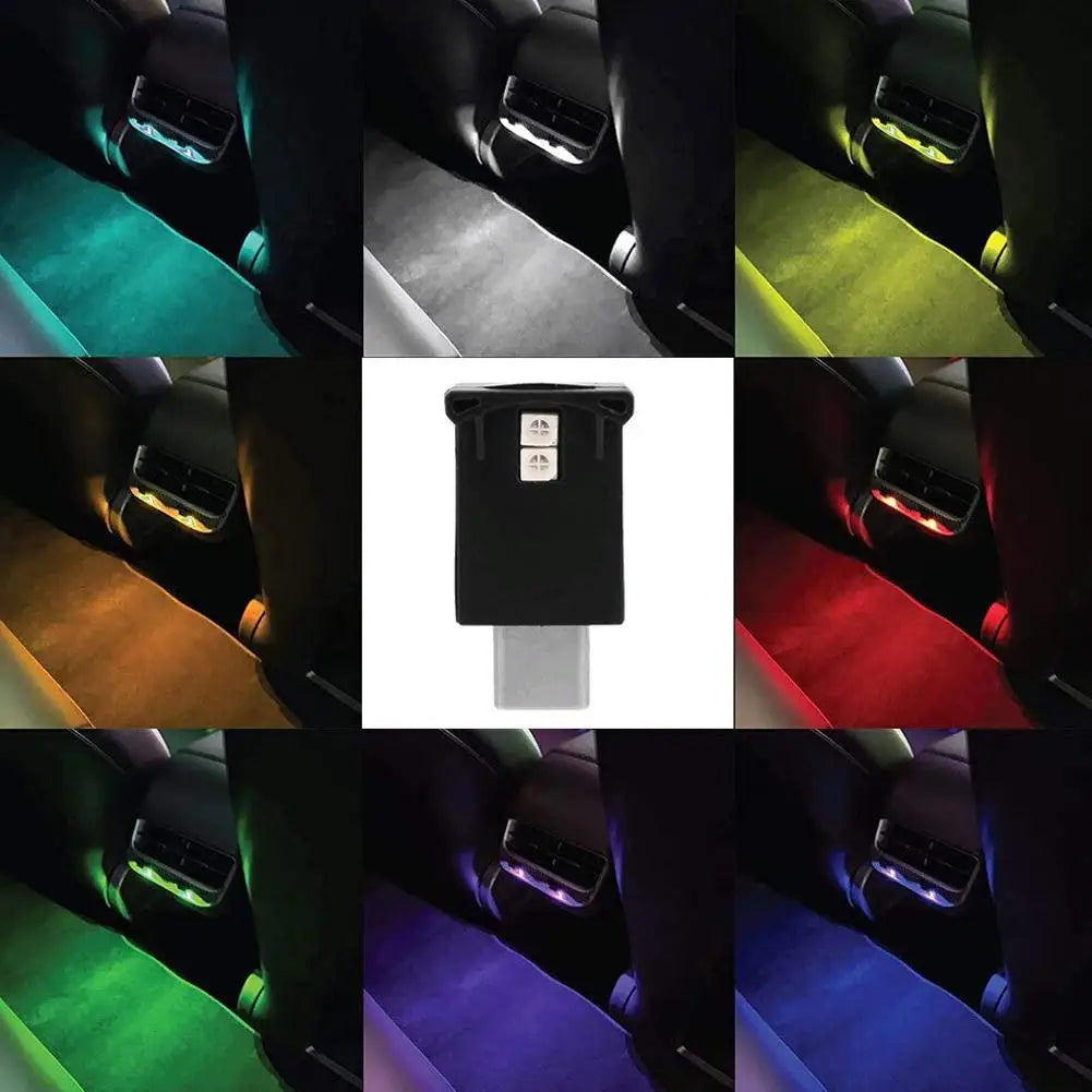 Mini Car Ambient light Type-C LED RGB Light Brightness Color Adjustable Lamp Low-power RGB Multi-function High-bright