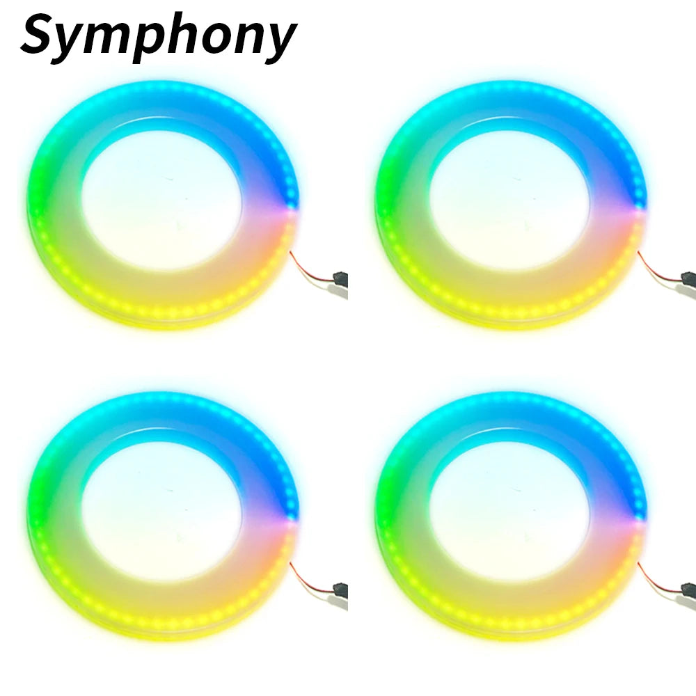 18 in 1 Symphony Full Colors Streamer Car LED Ambient Light Parts Replacement Accessories (3 wires 3 pins)