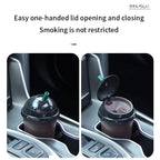 Coffee Cup Shaped On-Board Ashtrays Car Ashtray With Lid Portable Inner Liner High Flame Retardant For Cigars And Cigarettes