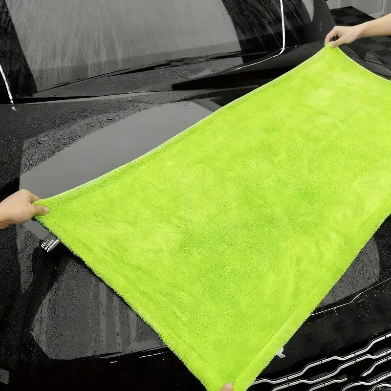 1400GSM Heavy Duty Car Drying Towel 60x40cm Oversized Double-Side Cleaning Cloth Super Absorbent Ultra-Soft Scratch-Free Towel