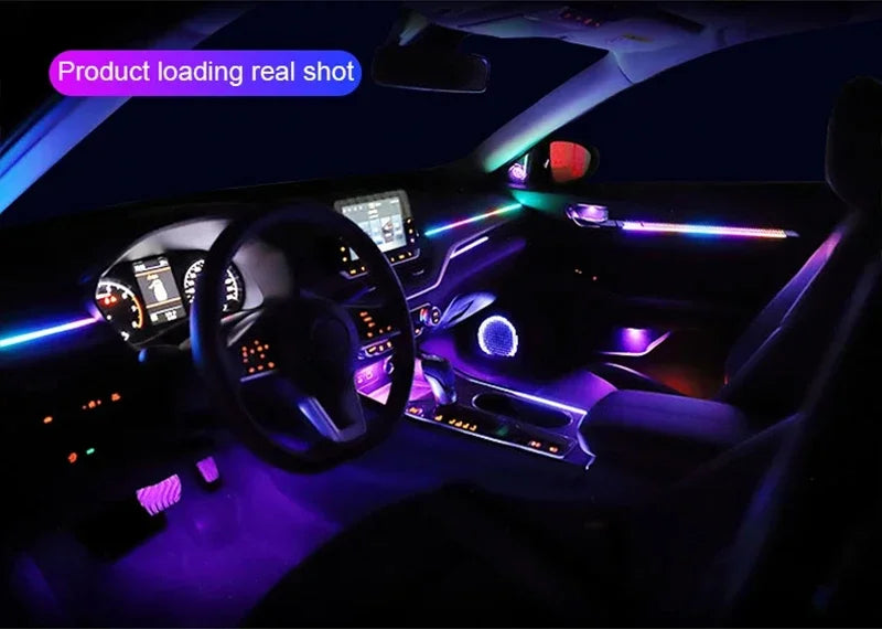 20 in1 New 2026 Smart Car Interior LED Ambient Lighting Welcome Mode Hidden Design Premium In Car Atmosphere Enhancement 64color