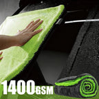 1400GSM Heavy Duty Car Drying Towel 60x40cm Oversized Double-Side Cleaning Cloth Super Absorbent Ultra-Soft Scratch-Free Towel