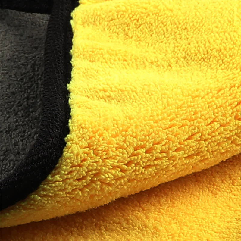3PCs Microfiber Car Cleaning Towels Car Wash Drying Cloth Hemming Microfiber Towel Care Wash Cloth Car Detailing Accessories