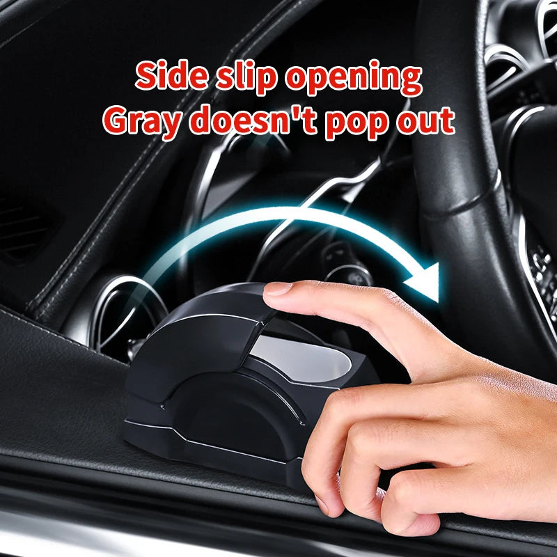 Car Door Ashtray Mounted Smokeless Ash Tray With Lid Portable Auto Truck Trash Bin Garbage Can Home Vehicle Dual Use Ash Tray