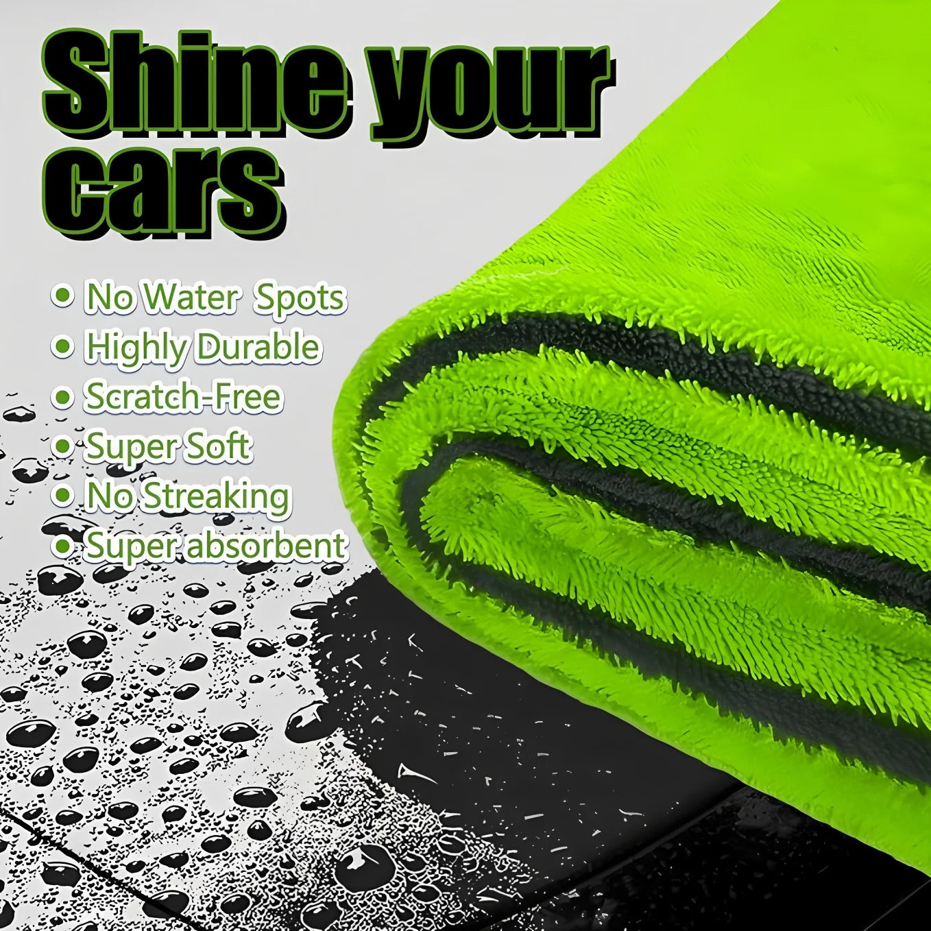 Microfiber Car Wash Towel Large Car Quick Drying Cloth Super Absorbent Car Window Cleaning Towel Thicken Car Detailing Rags