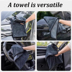 Microfiber Towels Car Vehicle Wash Cloth Auto Cleaning Drying Towel Ultra Fine Fiber Absorbent Car Window Glass Wash Towel