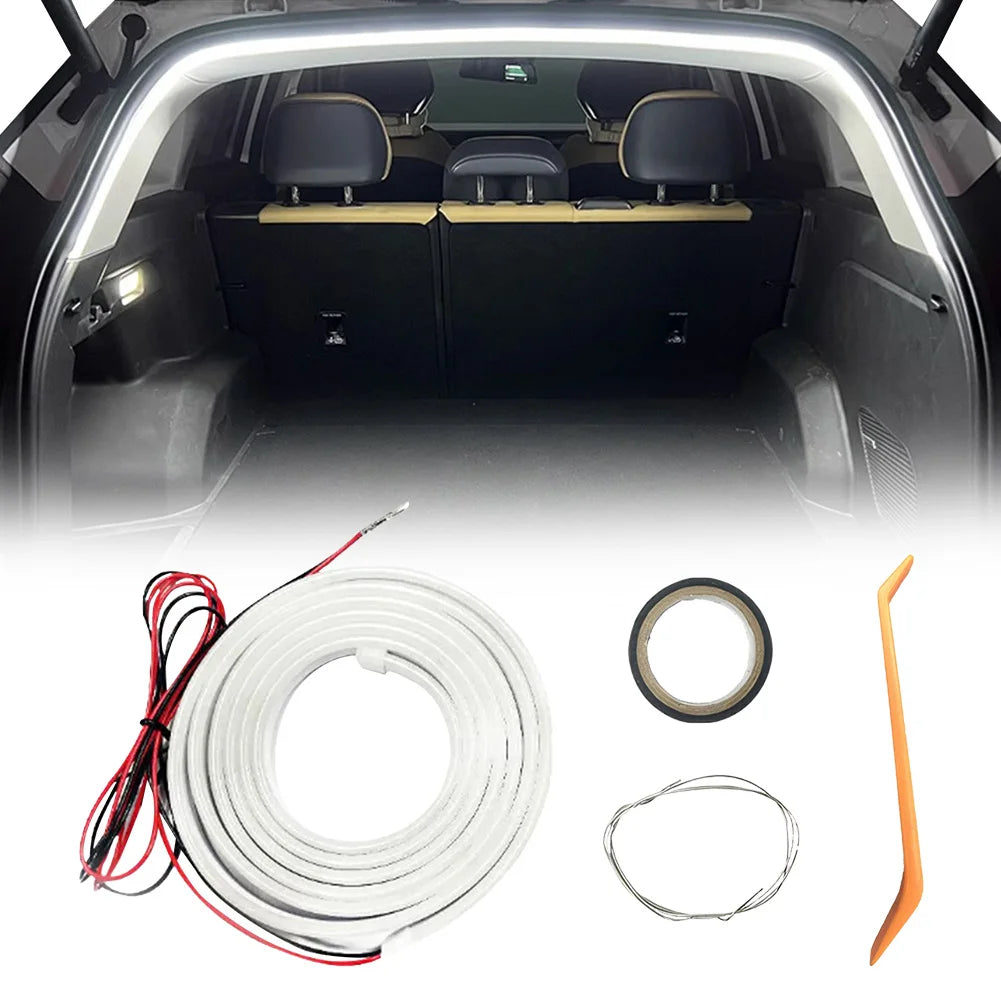 Car Trunk Light Strip High Brightness LED Tail Box Light Strip Automatic Sensing Tailgate Atmosphere Light Car Interior Decor