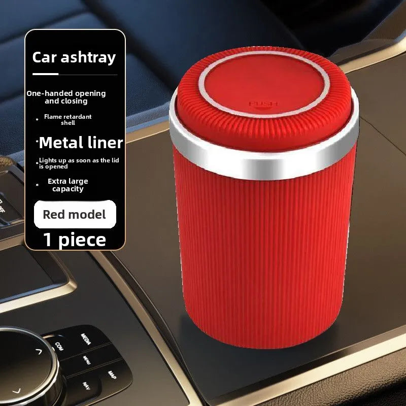 1Pcs Car Ashtray Trash Bin Coin Storage Cup Container Cigar Ash Tray Car Styling Universal New Size ashtray Interior Accessories