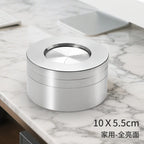 2025 new stainless steel car ashtray seal rotating car anti-ash flying cylinder large metal creative car