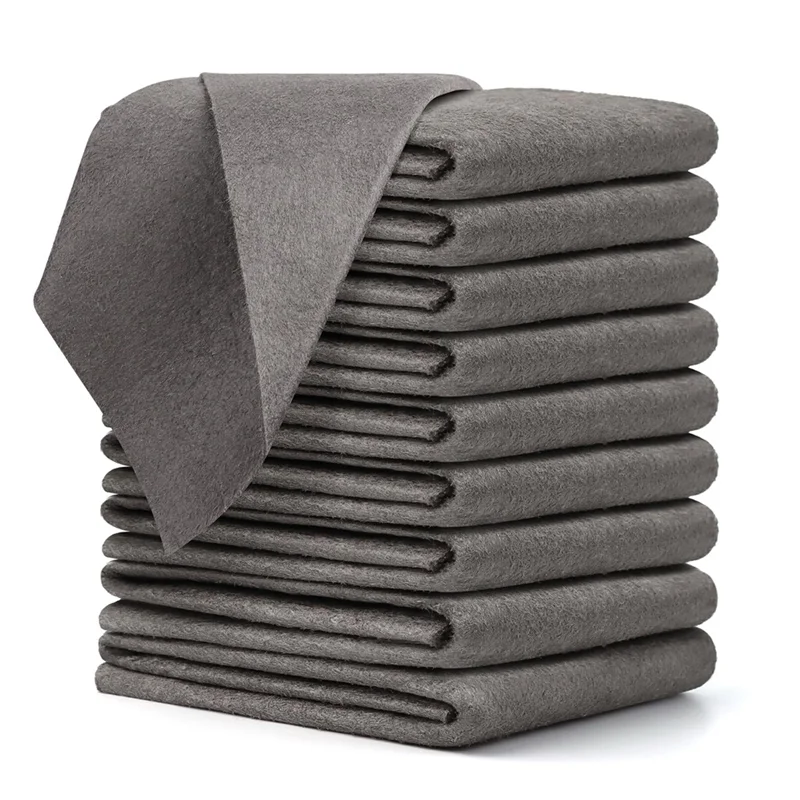 10PCS Thickened Magic Cleaning Cloths For Glass, Microfiber Cleaning Cloth, Microfiber Rag For Window, Cars 20X25cm