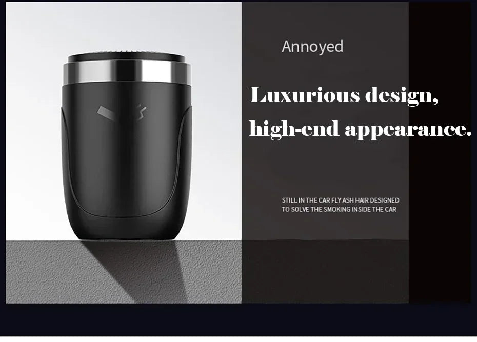 Car Cigarette Ashtray Cup With Lid With LED Light Portable Detachable Vehicle Ashtray Holder Cigarette Ashtray Interior Parts