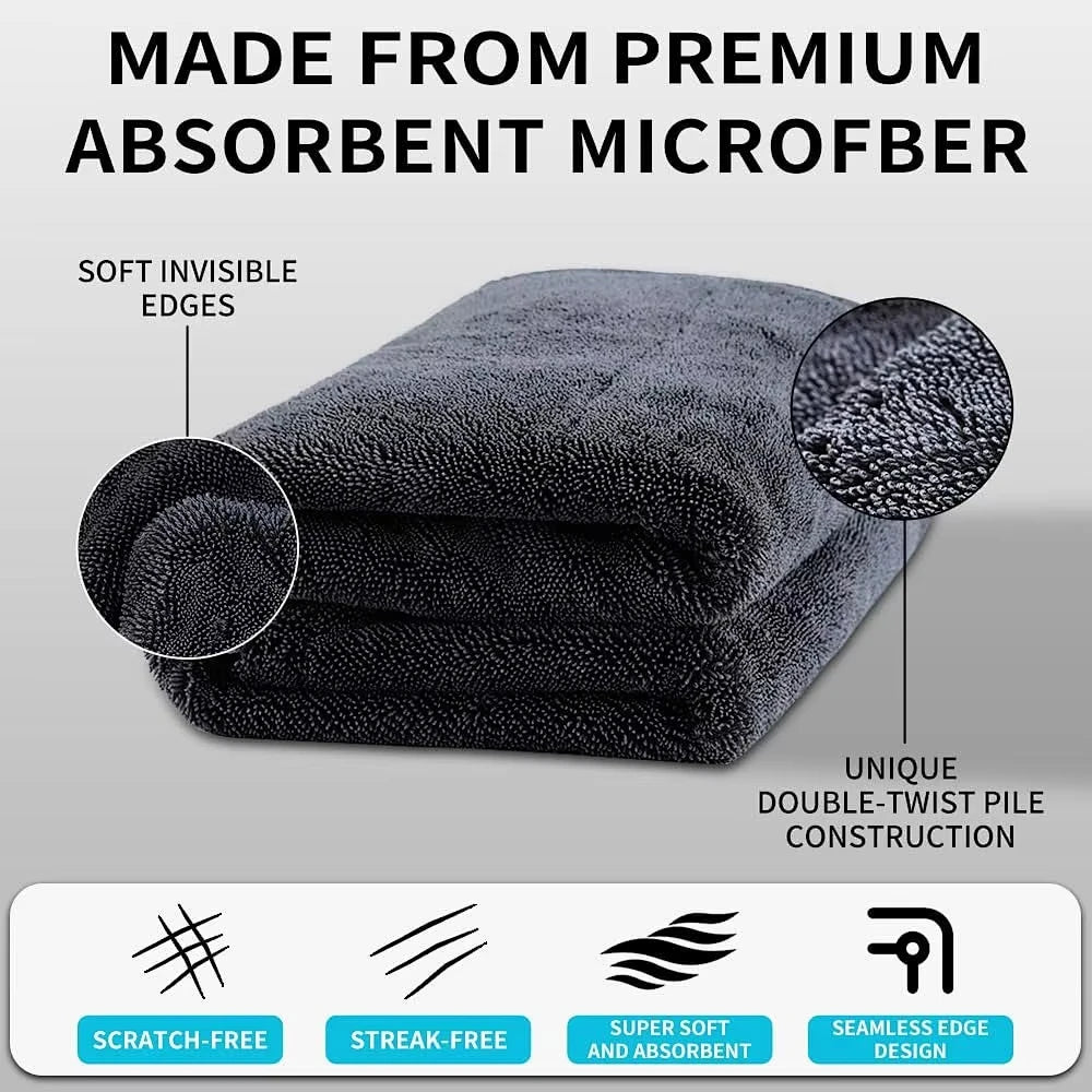 Microfiber Towels Car Vehicle Wash Cloth Auto Cleaning Drying Towel Ultra Fine Fiber Absorbent Car Window Glass Wash Towel