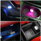 Wireless Led Lights for Car Interior, Car Led Lights Interior, USB Rechargeable Automotive Neon Accent Light Decorative Lamps