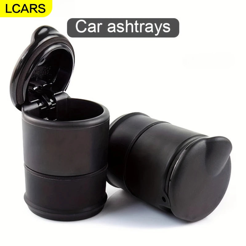 Lcars Car Ashtray, Ash and Garbage Storage with Lid, No Odor in the Car, Car Interior Accessories