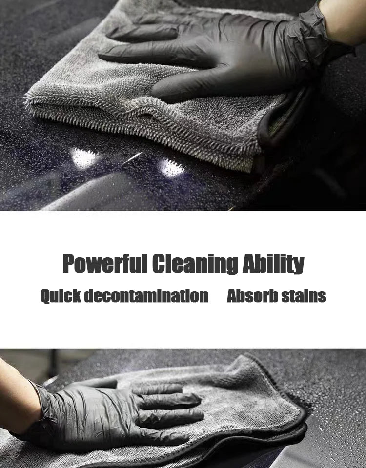Microfiber Towels Car Vehicle Wash Cloth Auto Cleaning Drying Towel Ultra Fine Fiber Absorbent Car Window Glass Wash Towel