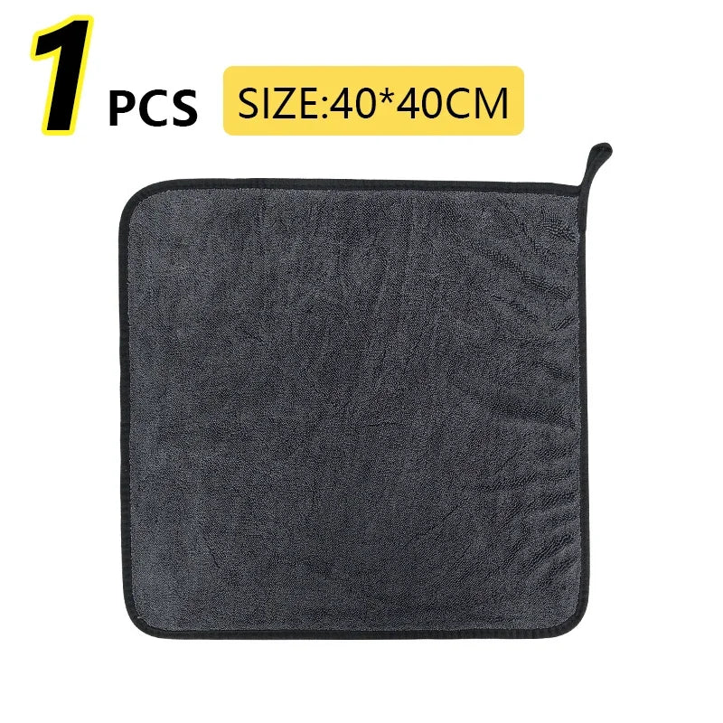 SEAMETAL Car Wash Towel 1200GSM Microfiber Double-Sided Ultra Absorbent Car Wash Cloth Cleaning Drying Towel Washing Accessories