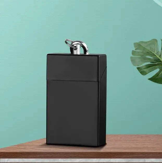 Portable Ashtray with Keychain Drawer Ash Holder Stainless Steel Cigarette Tray for Outdoor Car Travel Mini Ashtray Container